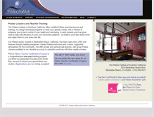 Tablet Screenshot of pilatesinstituteofsoutherncalifornia.com